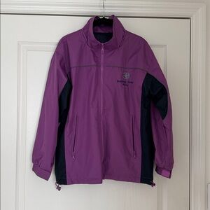 Purple and Black Windbreaker Jacket